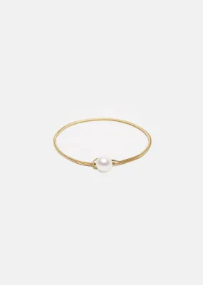 14K Gold & Freshwater Pearl Boule Bracelet