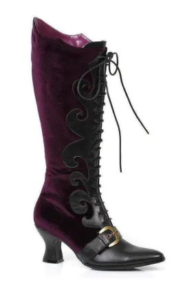 253-FAIN Costume Boot | Purple  Velvet