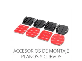 Accesorios de montaje - SK8, Planos y curvos, Para cámara de acción