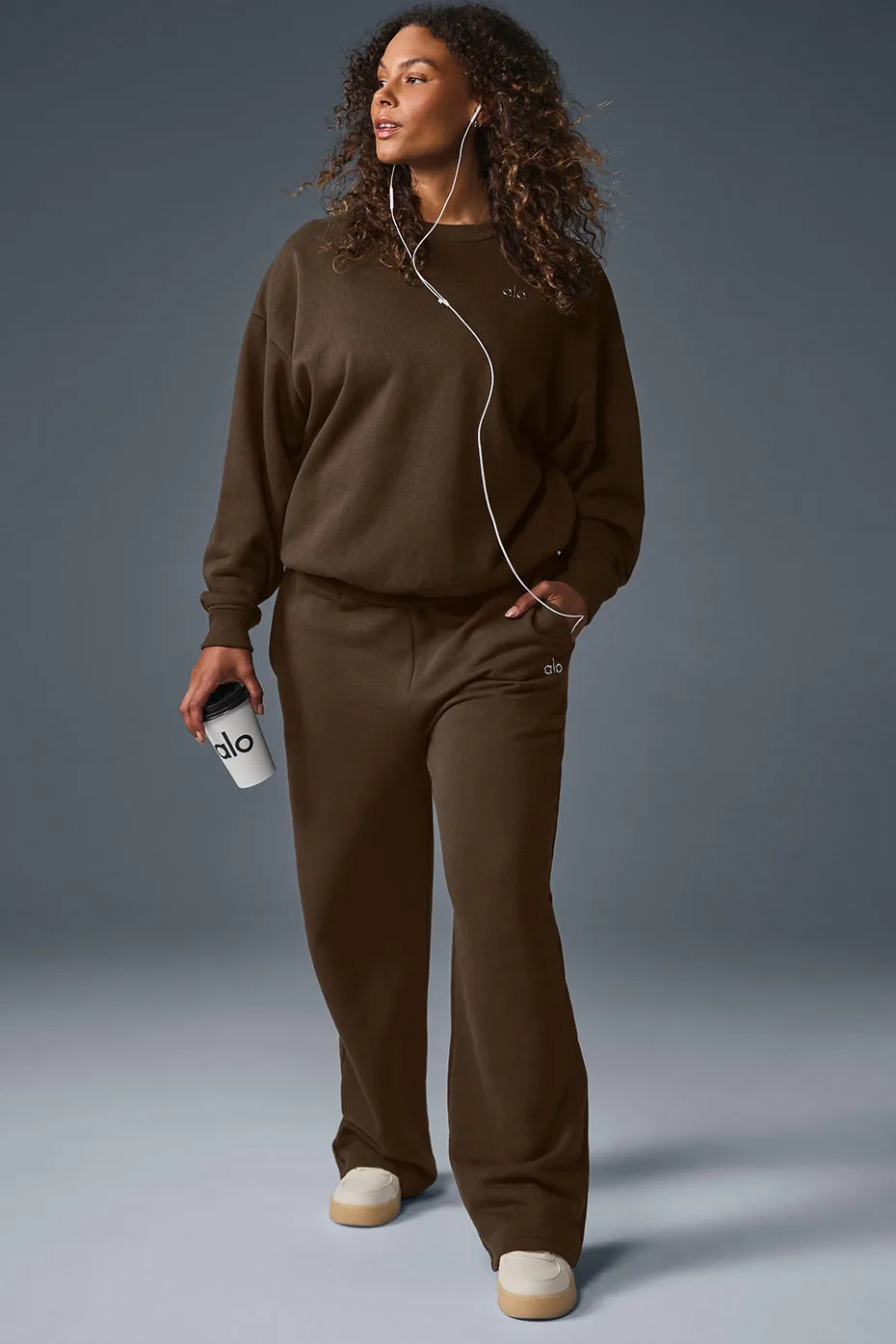 Accolade Straight Leg Sweatpant - Espresso