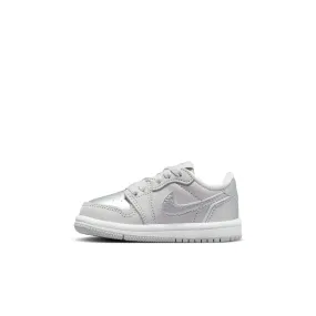 Air Jordan 1 Low SE "Metallic Silver" Toddler - Kids