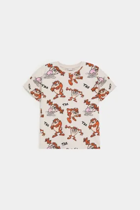 ALL-OVER CHARACTER PRINT T-SHIRT