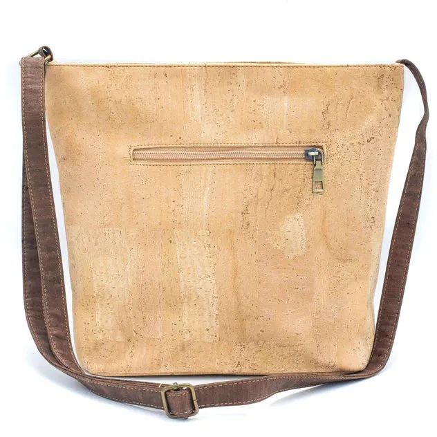 All Purpose Natural Cork Zipper Handbag - 051