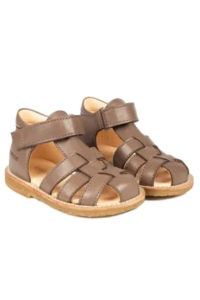 Angulus - Begynder sandal med velcrolukning - 2723 Taupe