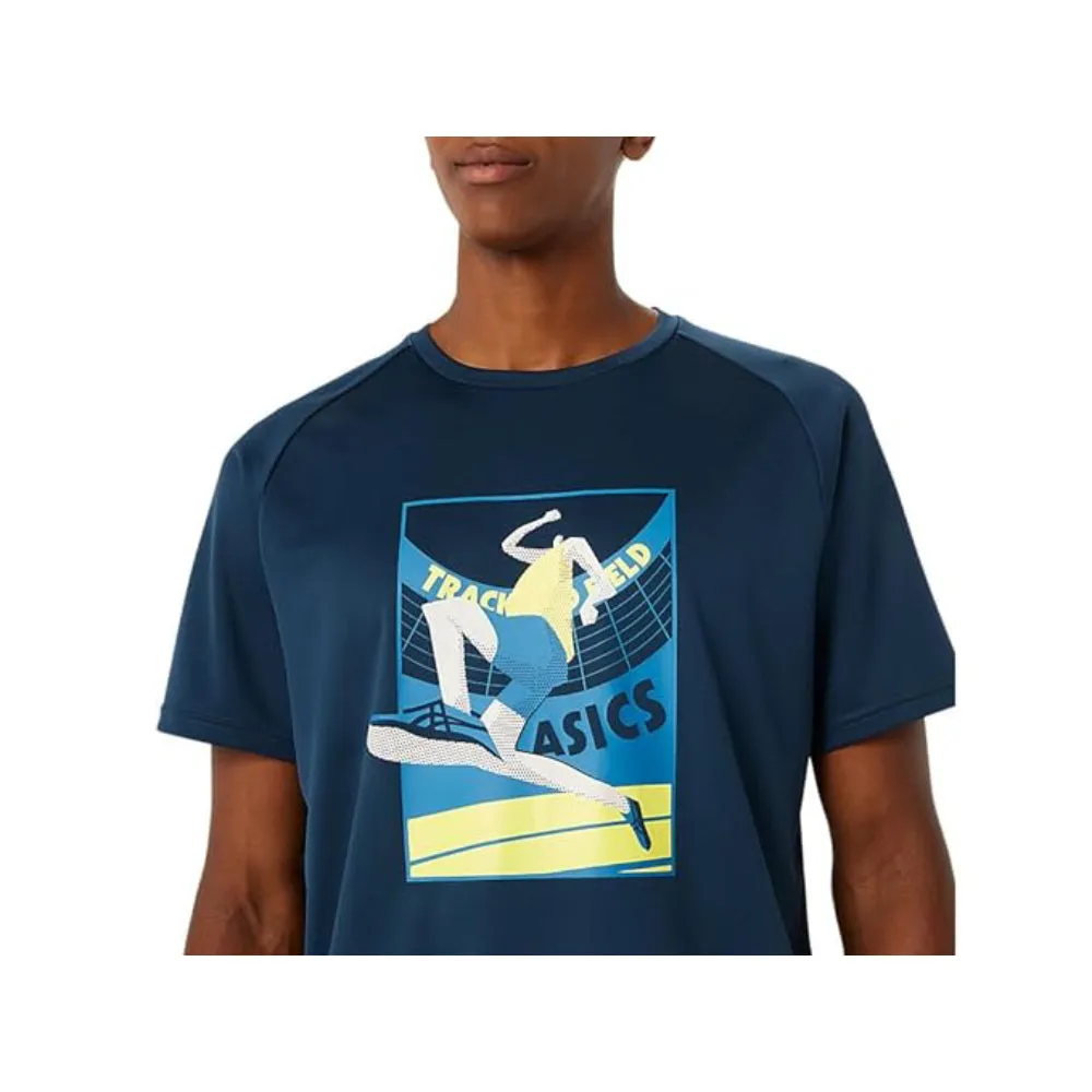 ASICS Men's Track Event Graphic Top (French Blue)