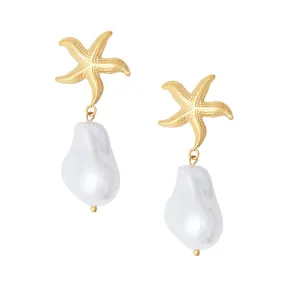 Beaches Pearl Stud Earrings