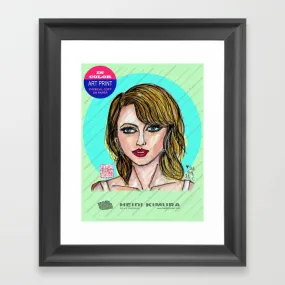 Beautiful Woman in Red Lips Limited Edition Art Print