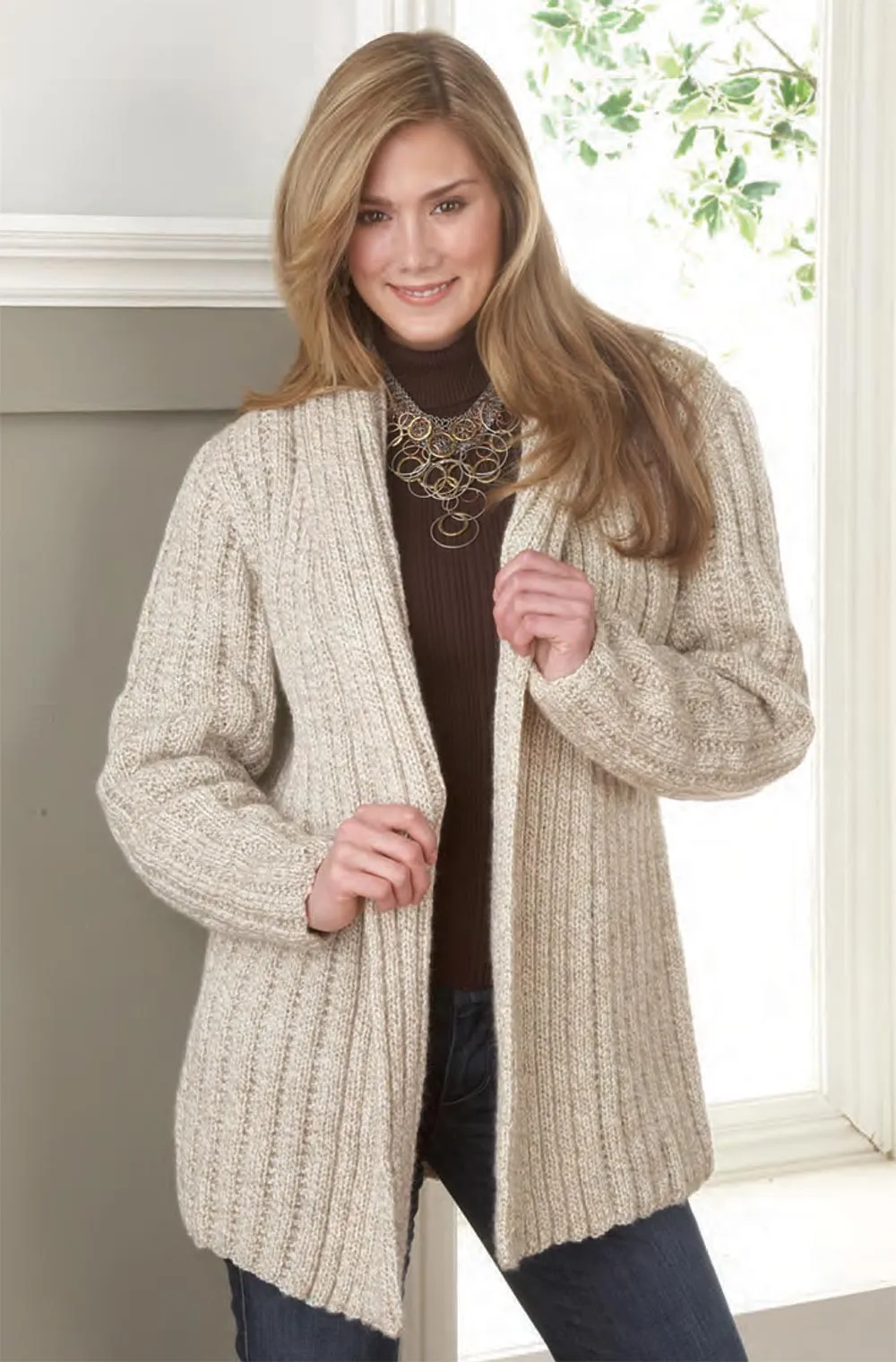 Belted Ragg Cardigan Pattern