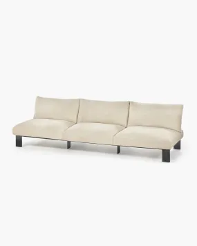 Bench three seater incl cushion indoor sand