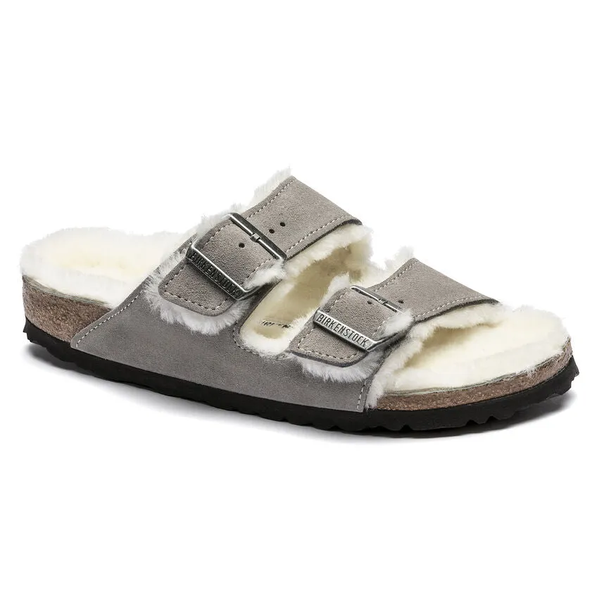 Birkenstock - Arizona Shearling Stone Coin