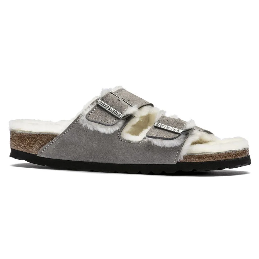 Birkenstock - Arizona Shearling Stone Coin