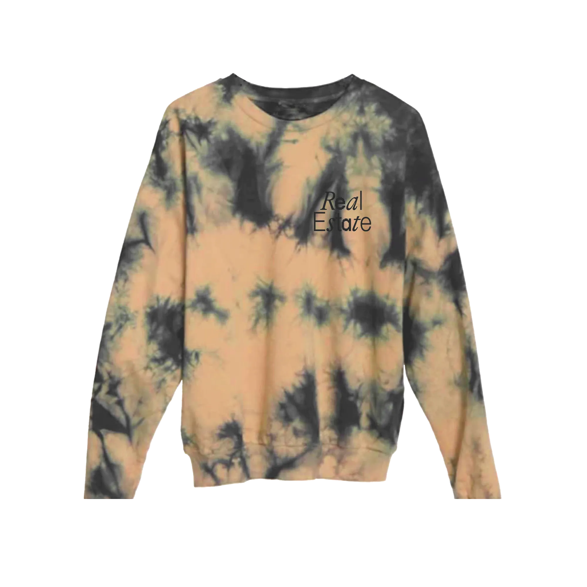 Black/Orange Tie Dye Crewneck