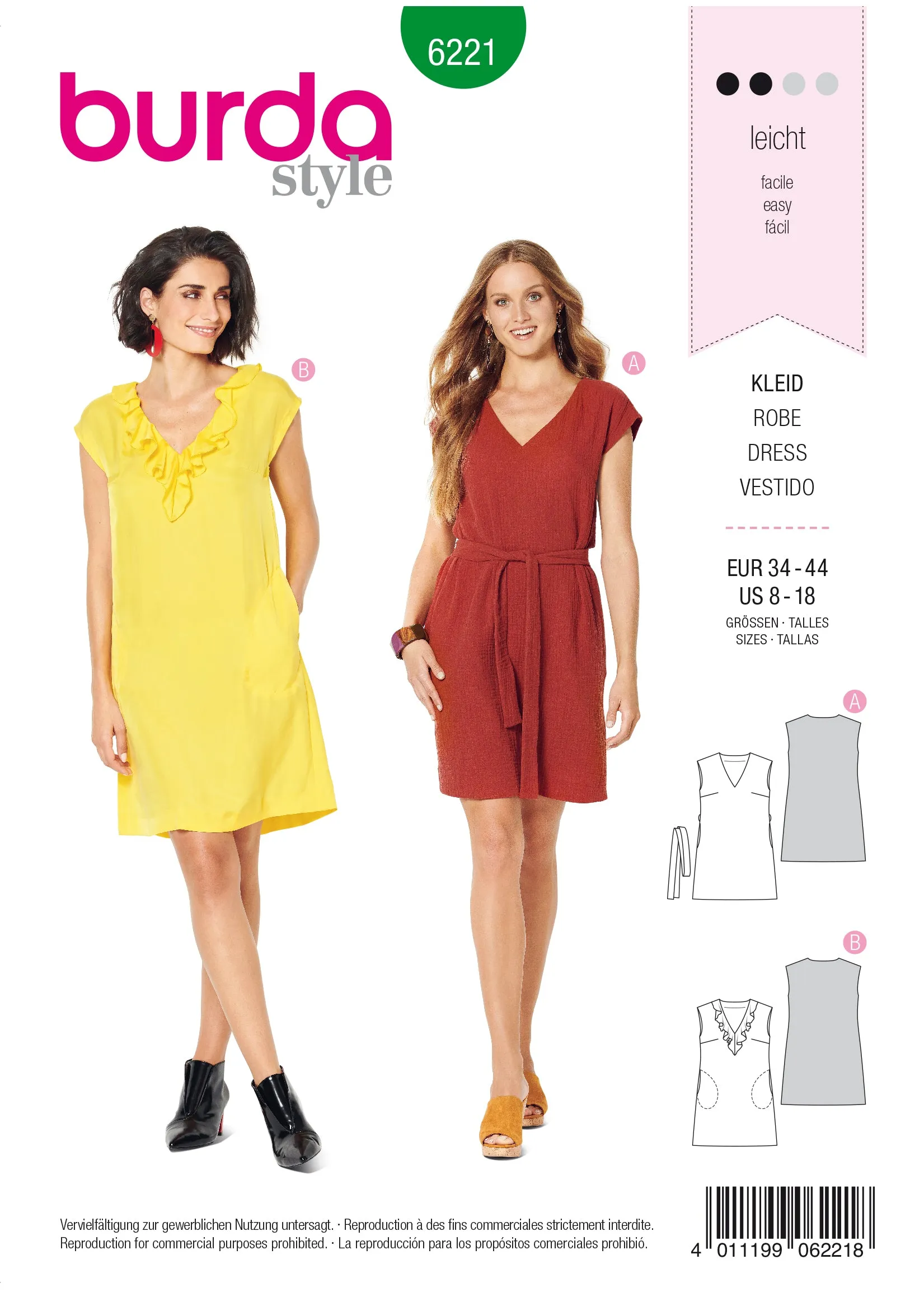 Burda Dresses 6221