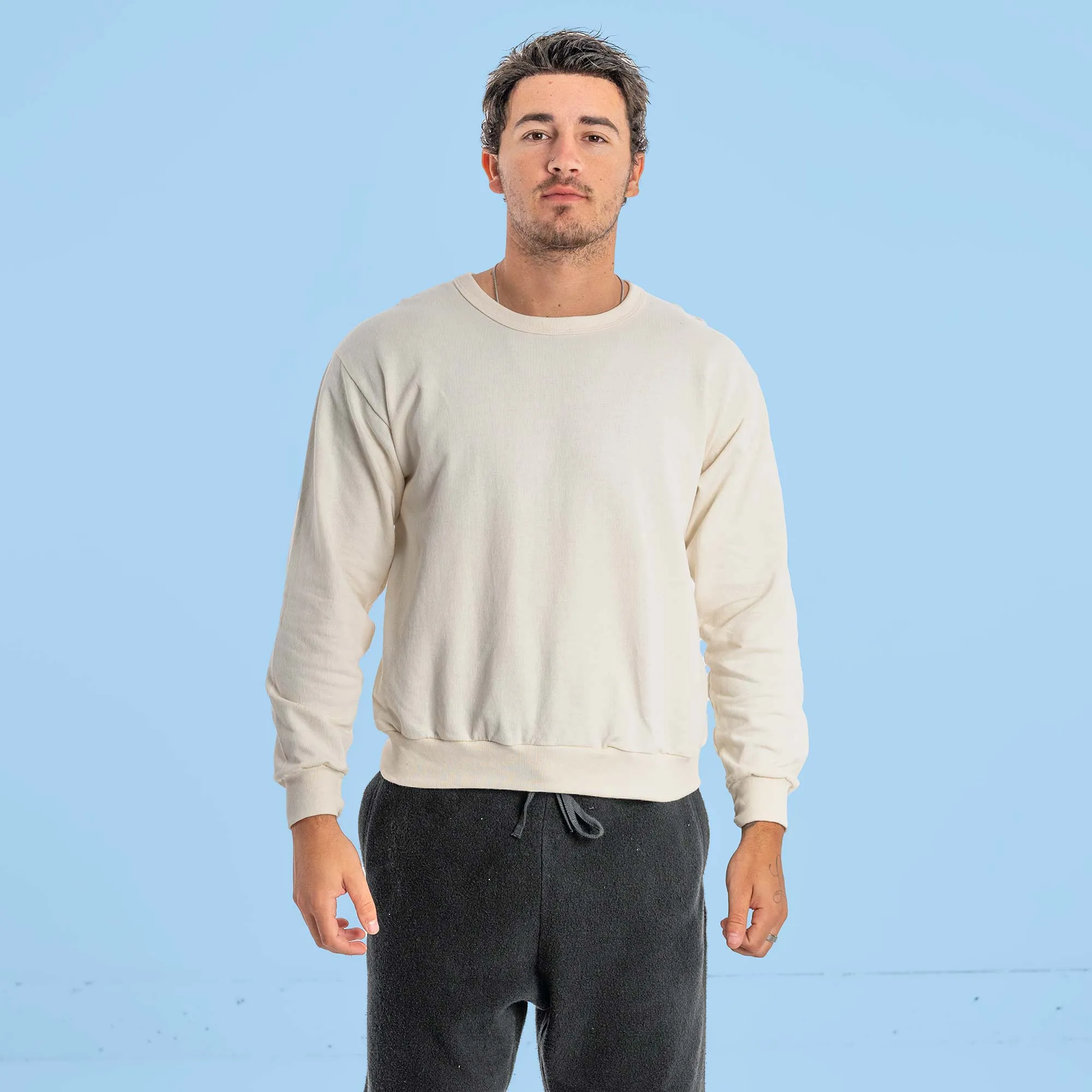 CALIFORNIA 100% Organic Cotton Light Sweatshirt (Grown & Made in USA) (Unisex)