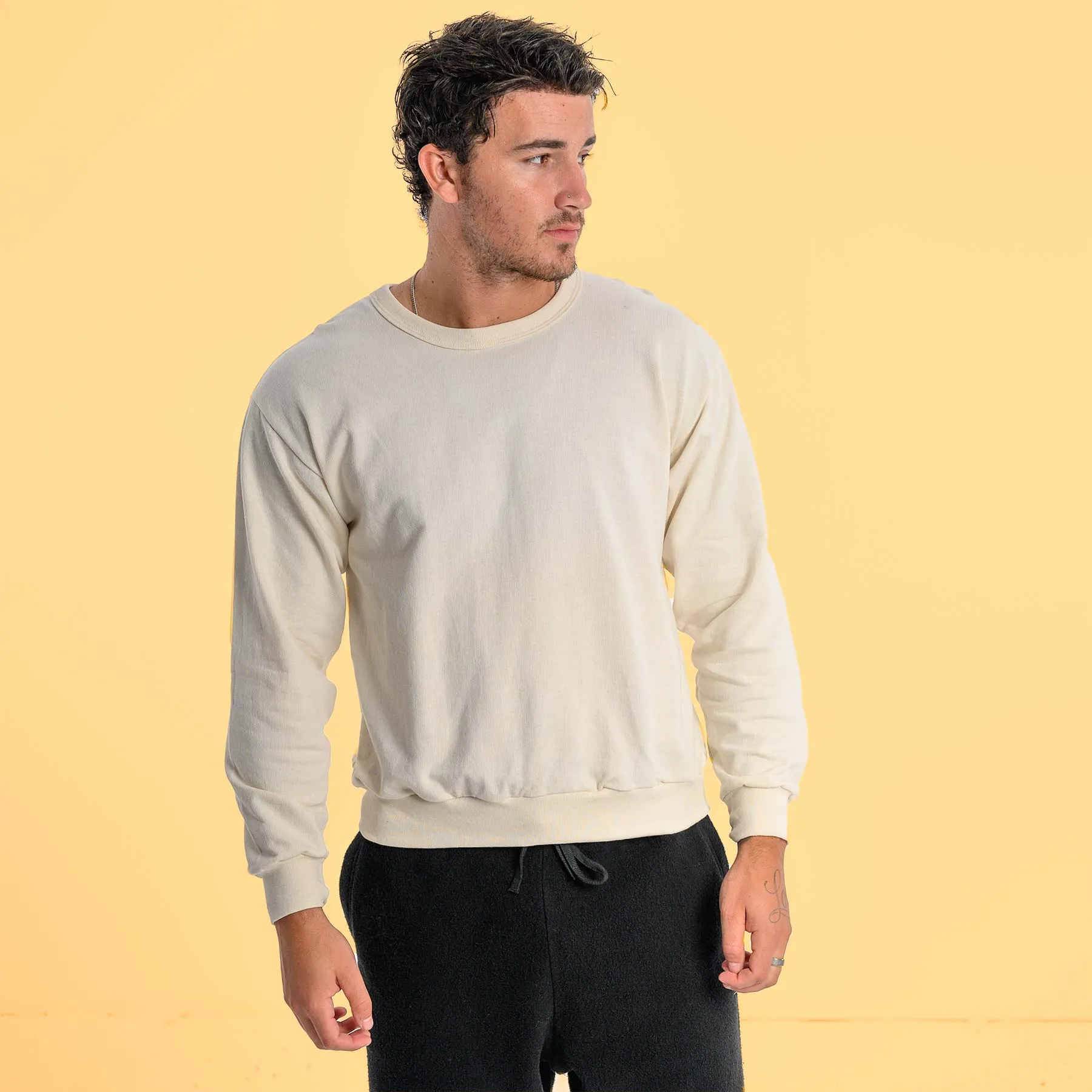 CALIFORNIA 100% Organic Cotton Light Sweatshirt (Grown & Made in USA) (Unisex)