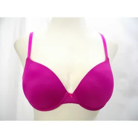 DKNY 458272 Heritage Logo Push Up Underwire Bra 34A Bordeau Disco Pink NWT