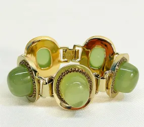 Fabulous chunky early 90s signed J Crew stamped designer style link statement bracelet.