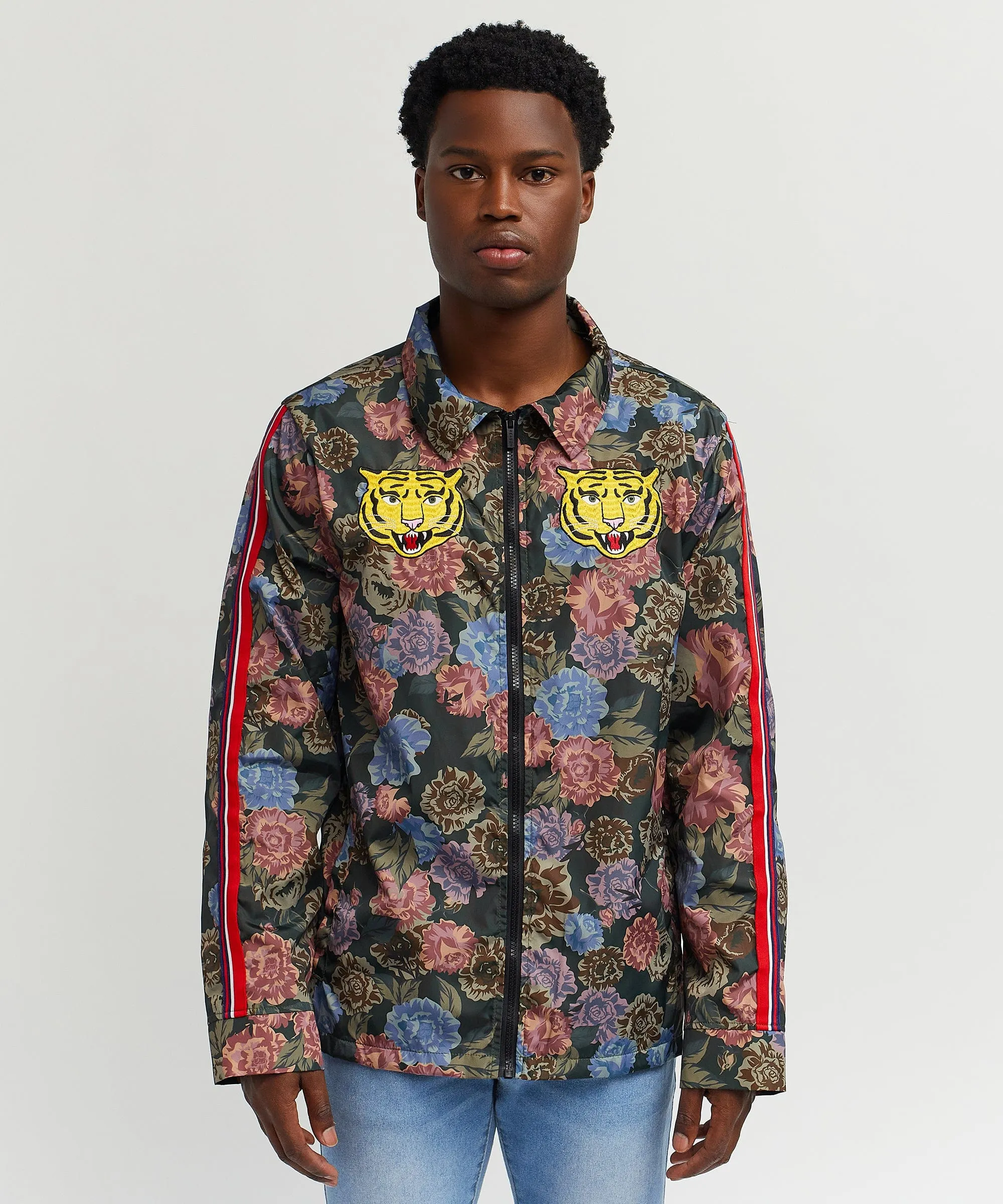 Fearless Tape Trip Nylon Allover Print Jacket