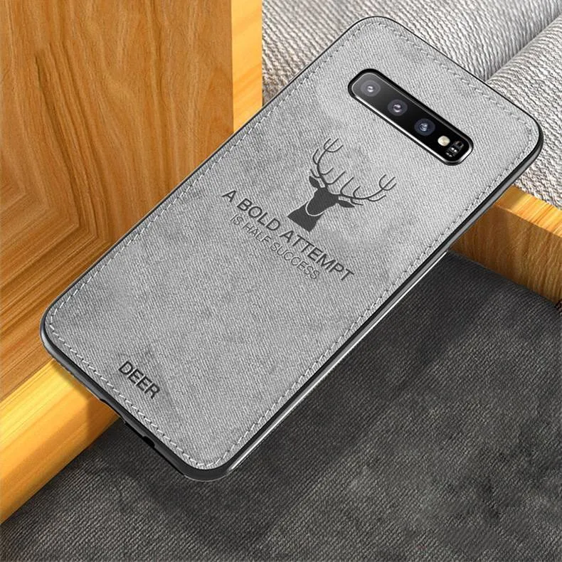 Galaxy S10 Deer Pattern Inspirational Soft Case