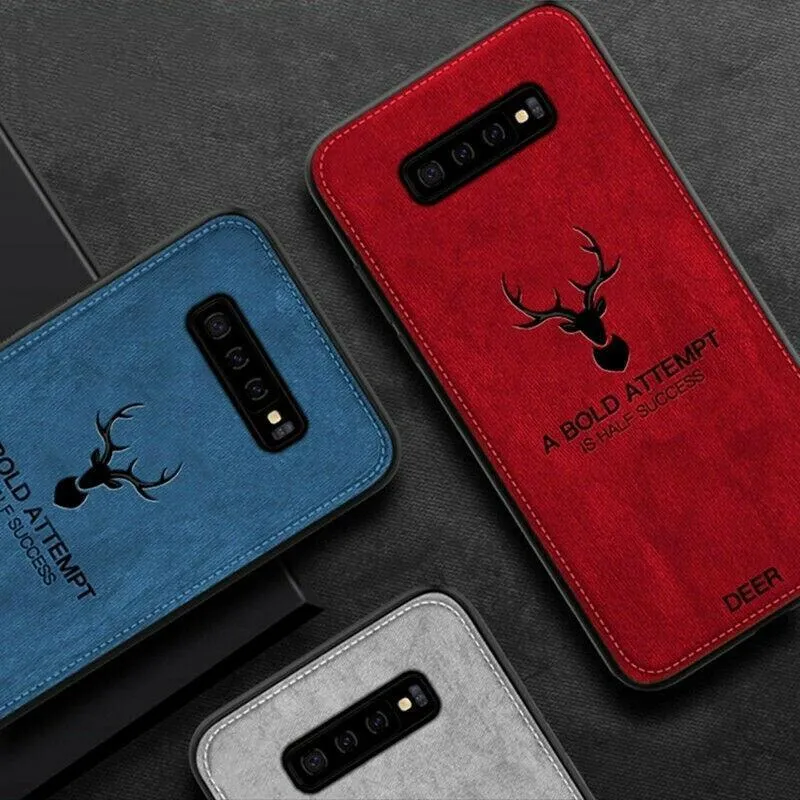 Galaxy S10 Deer Pattern Inspirational Soft Case