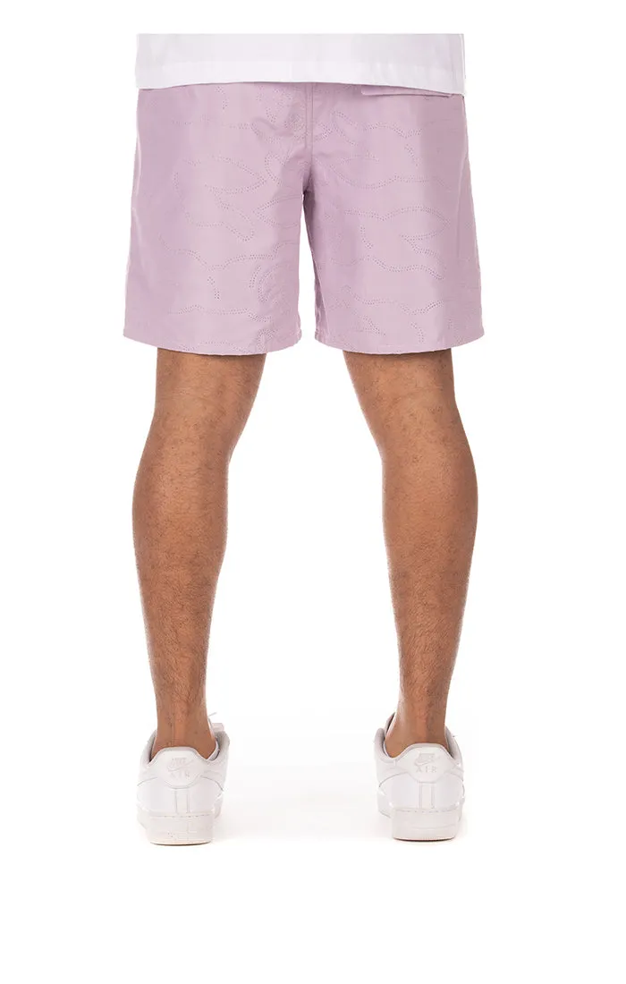 IceCream Running Dog Nylon Shorts - Lavender Frost