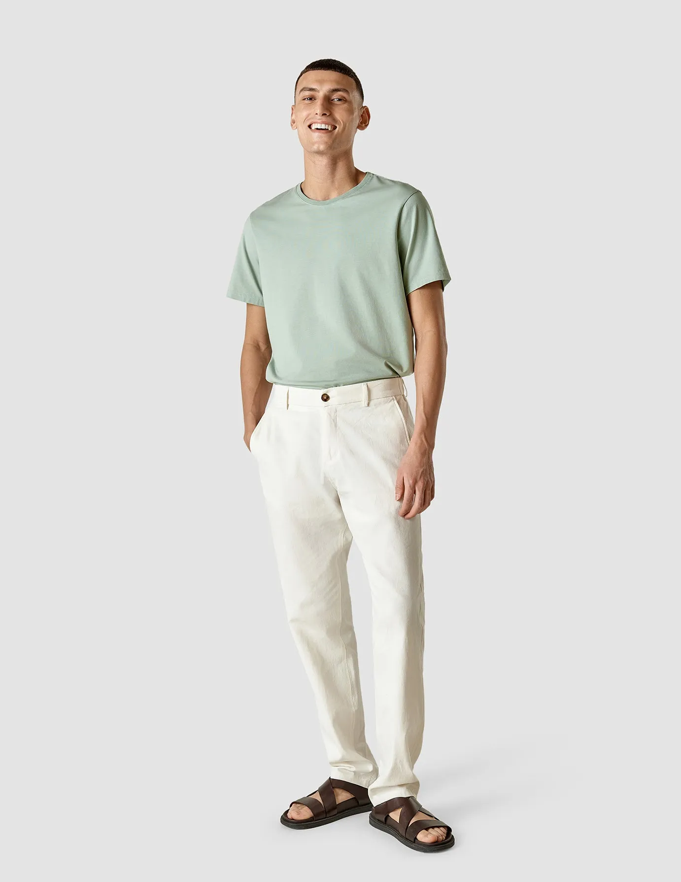 Linen Pants Relaxed Fit Off White