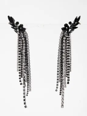 Lydia Cluster Statement Rhinestone Drop Earrings