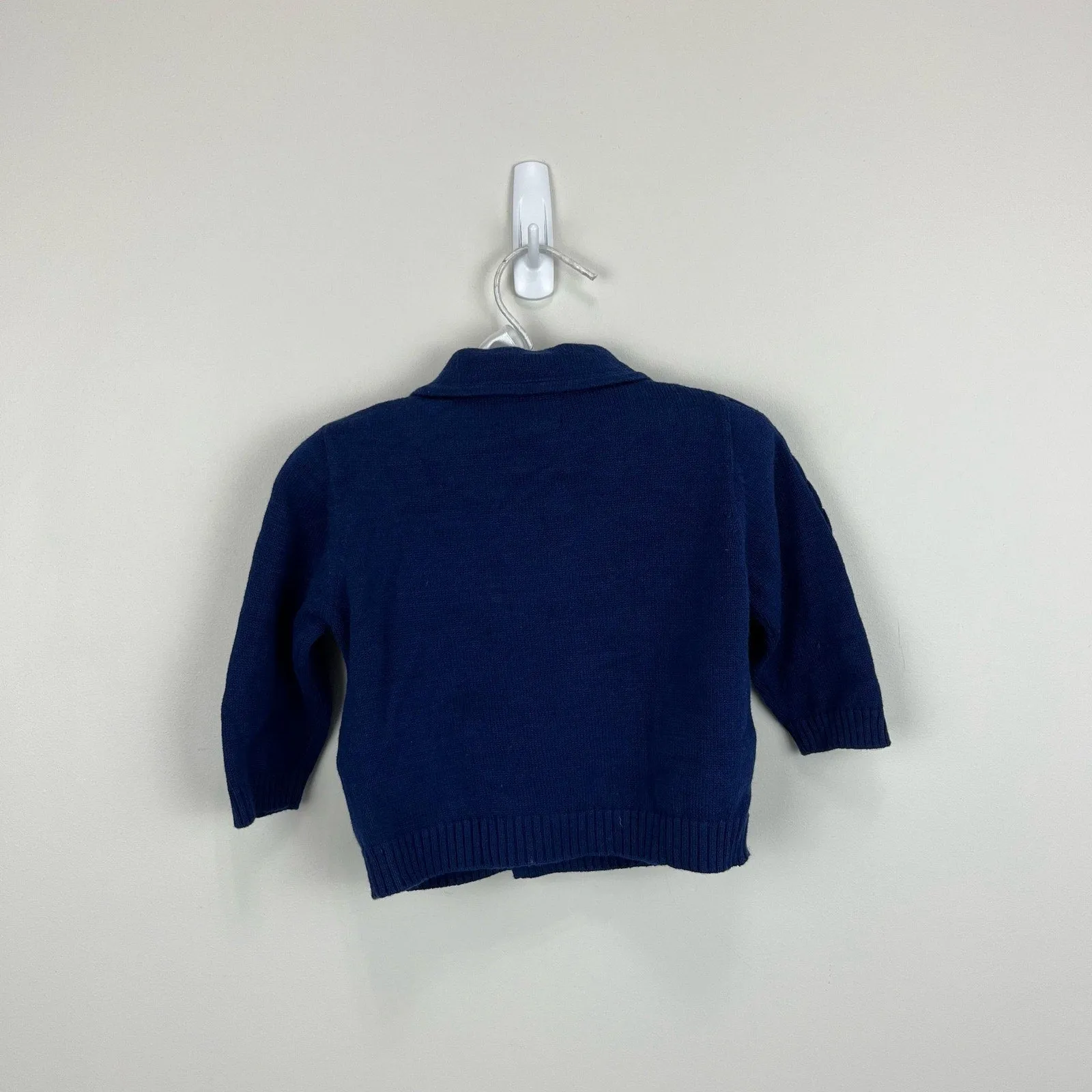 Mayoral Baby Navy Blue Cable Knit Cardigan 6 Months