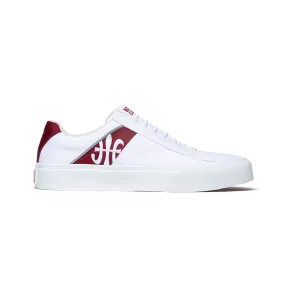 Men's Cruiser White Red Nylon Low Tops 00801-100