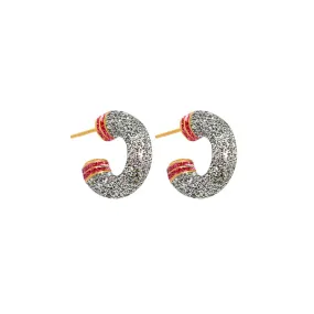 ORBIT TINY GLITTER HOOPS