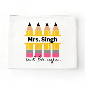 Personalized Pencil Zipper Bag