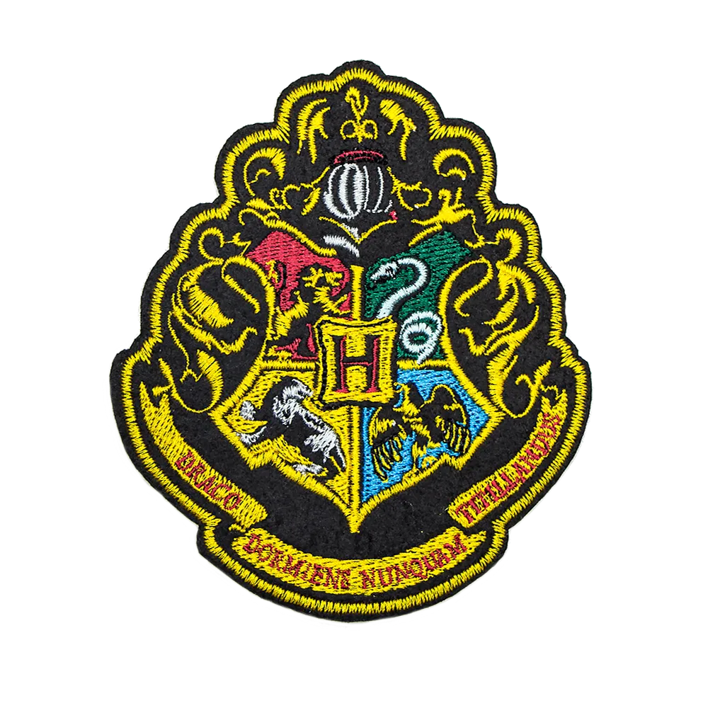 Set of 6 Hogwarts Houses Deluxe Patches/Crests