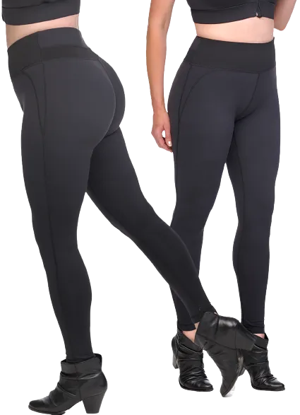 Shaping Compression Leggings with Extra High Waisted Firm Support Panel