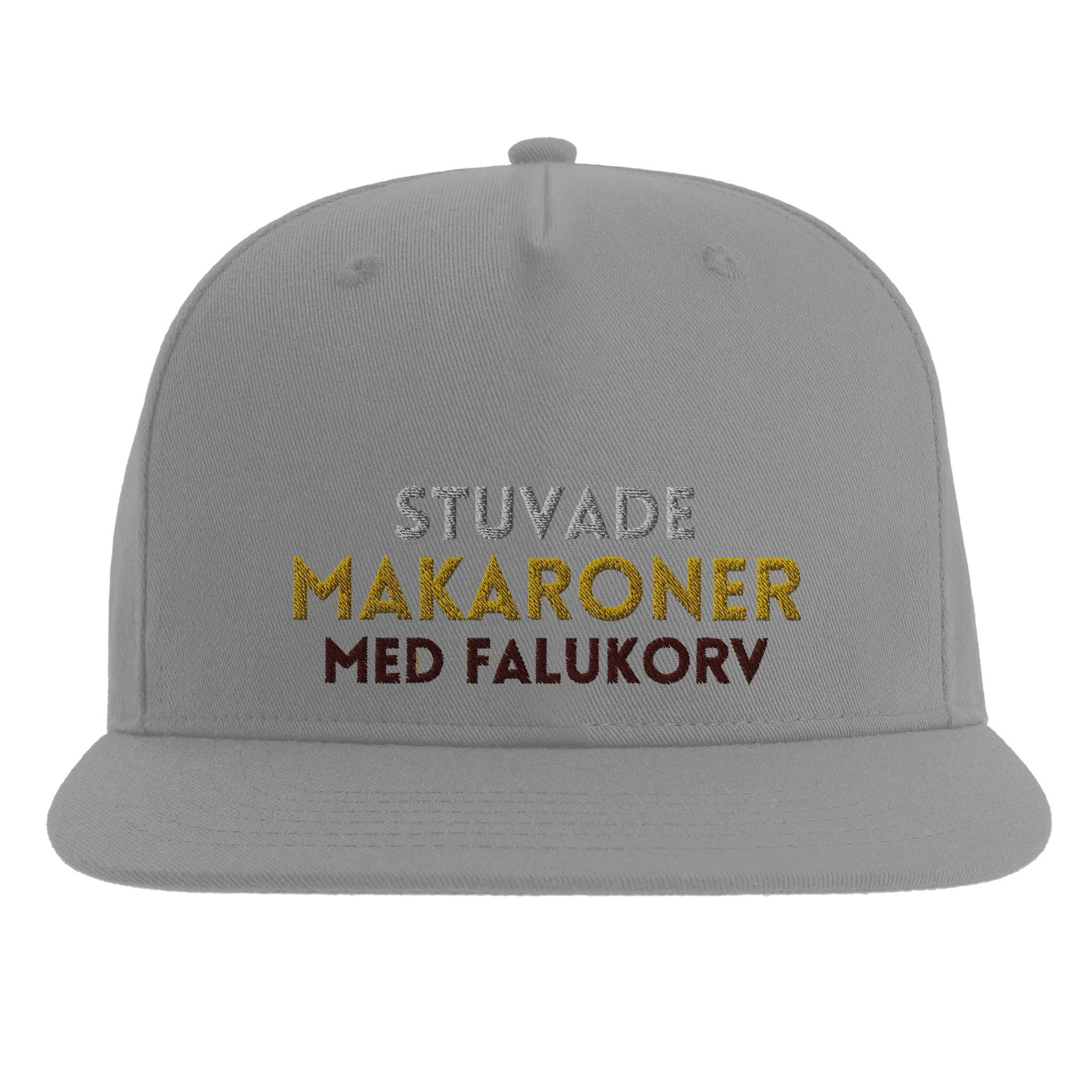 Stuvade makaroner med falukorv - Snapback-keps