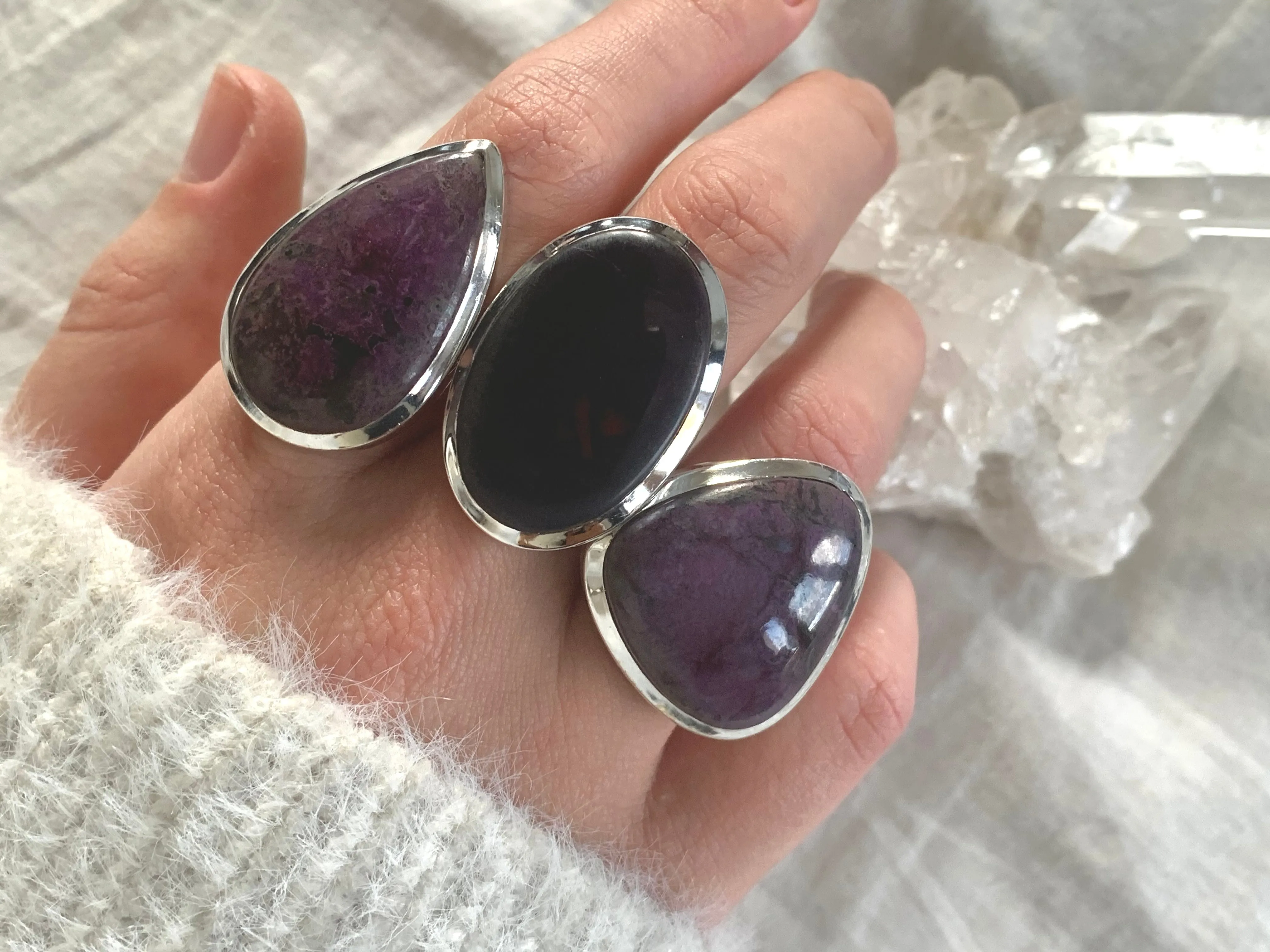 Sugilite Naevia Ring - Mixed (US 7 & 7.5)