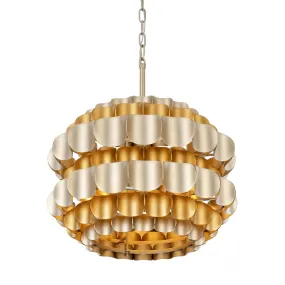 Swoon 382P03AGGD 3-Light Pendant Light - Antique Gold/Gold Dust