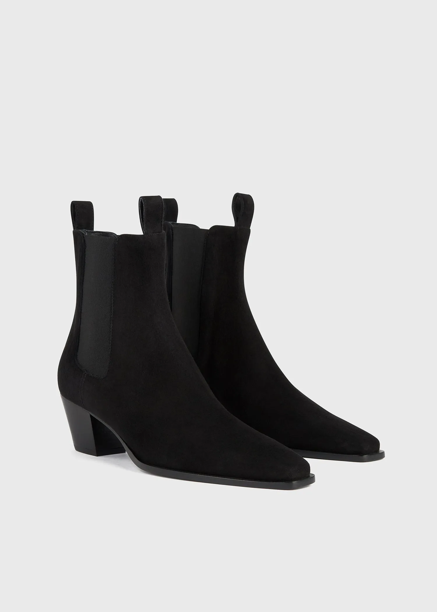 The City Boot black suede