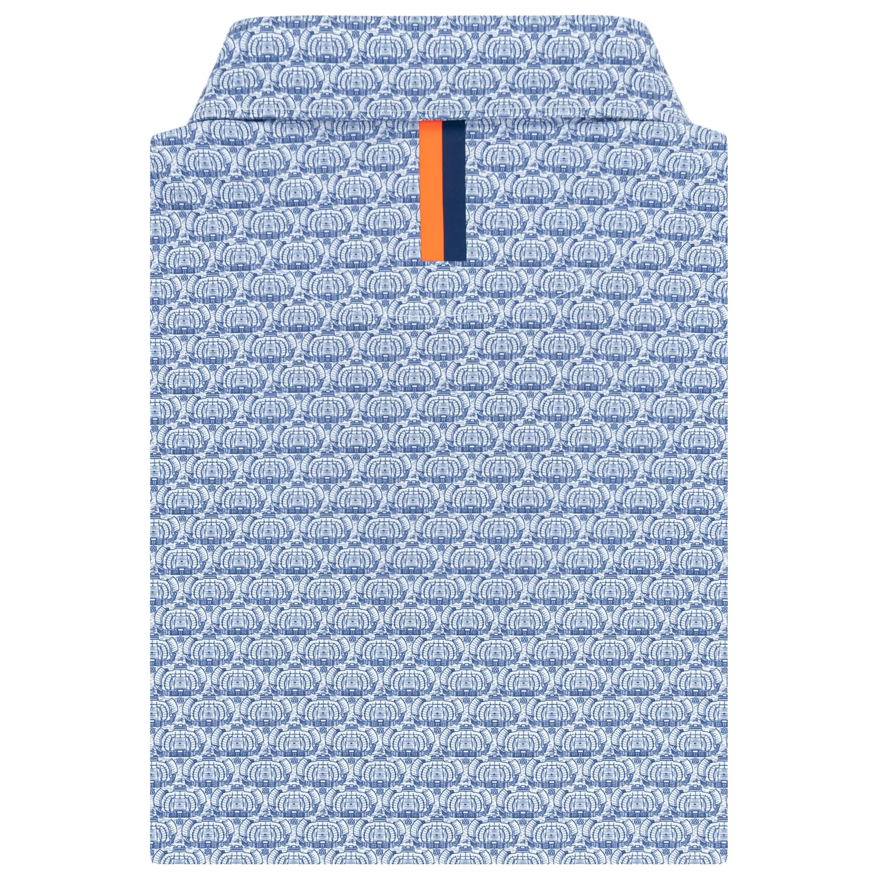 The Jordan-Hare Stadium™ | Collegiate Polo | The Jordan-Hare Stadium - White/Dock Blue