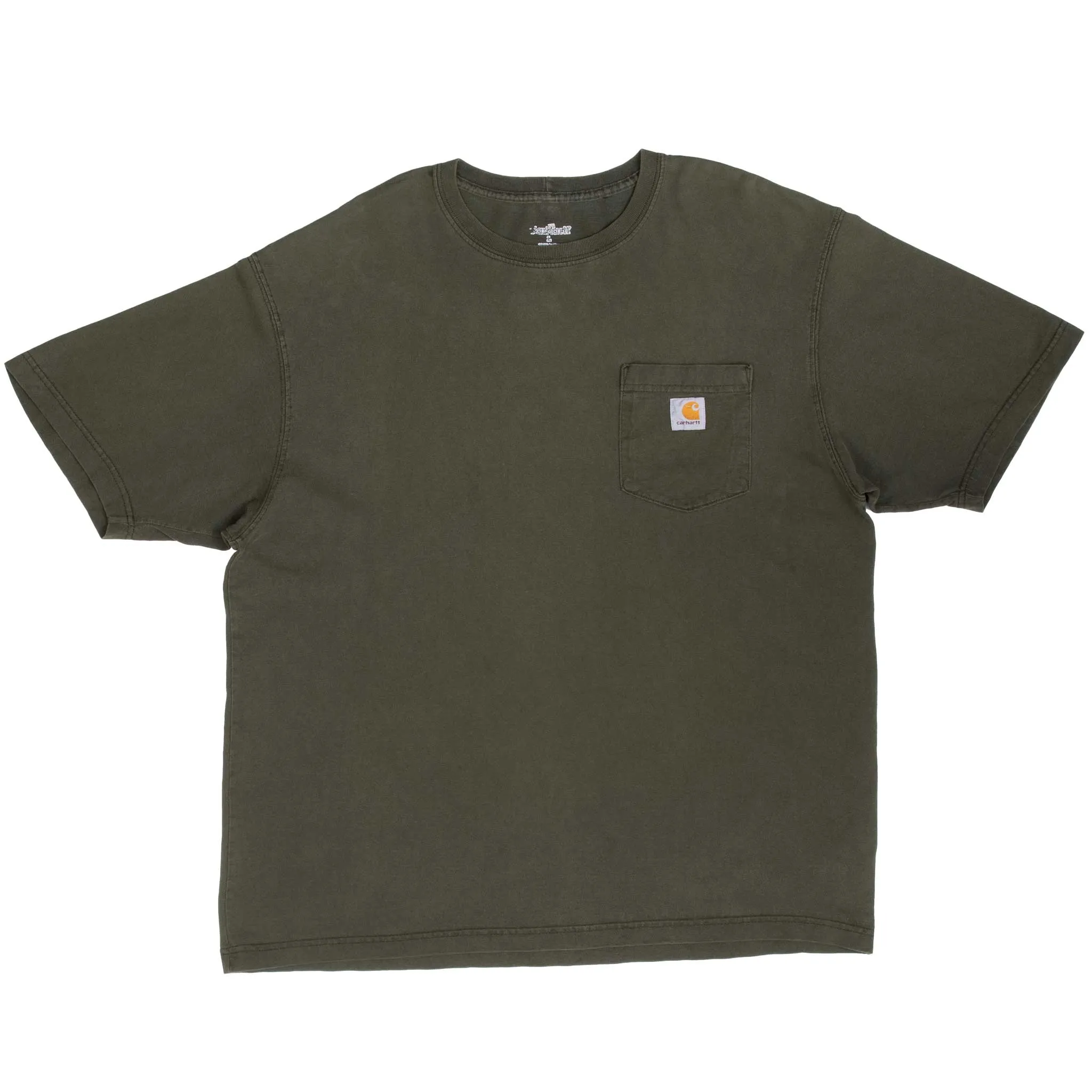 VINTAGE CARHARTT CLASSIC GREEN POCKET TEE SHIRT 2000S SIZE LARGE