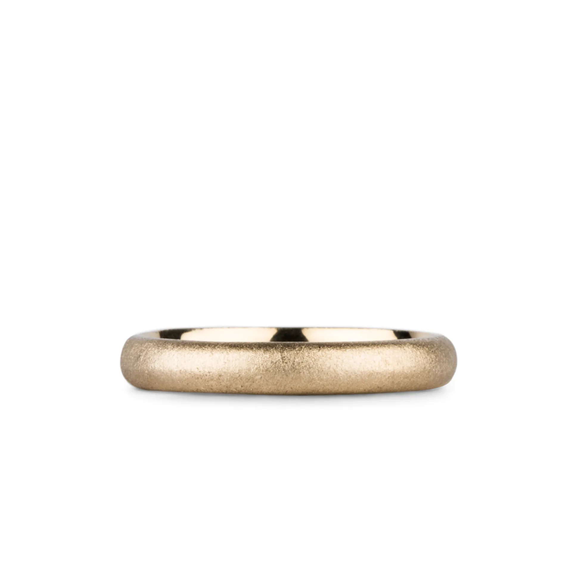 Yosemite Half Round Band - 14k yellow gold - 3mm - size 7